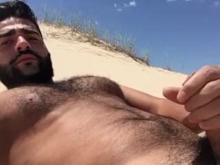 cumming on the dunes