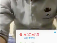 big cock chinese jerks off before going out