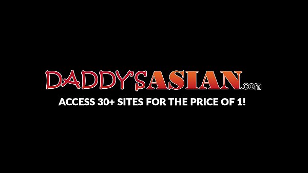 Executive Daddy sucked off before barebacking Asian twink