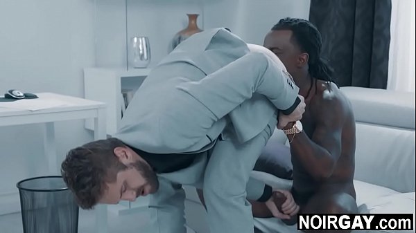 Black gay eating his married boss’s ass – interracial gay sex