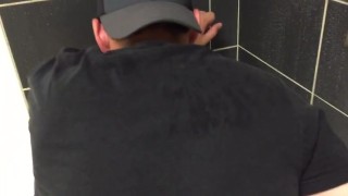 bold brash bathroom breeding, gay Bareback video