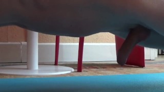 Handsfree cumshot during core strength