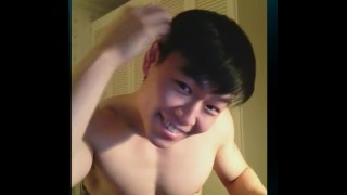 Handsome Muscle Korean Guy, best gay young Asian