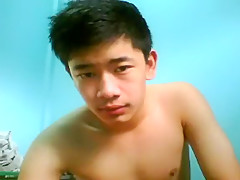 Twink gay cock wanking