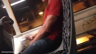 Caught a Big Dick Dude on the Train