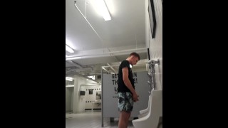 College Urinal Spy – Playing with it