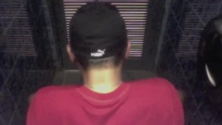 Fucked in a Stall at the Mall, Bareback gay first time