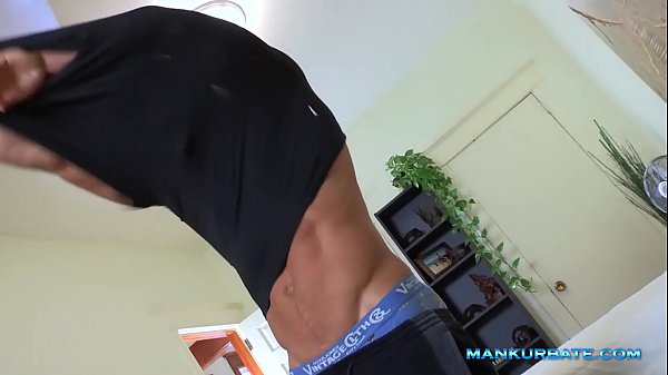 Horny dude enjoys hardcore solo masturbation