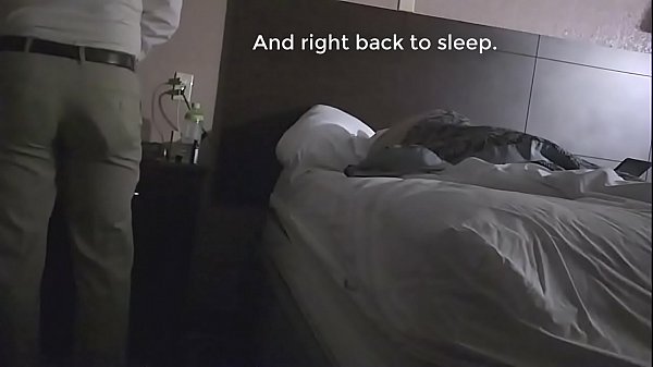 I was sound asleep in motel room when this bartender just off his late night shift wakes me up with a 4 am breeding.