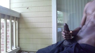 Long Black Dick Skeetin Massive Nut