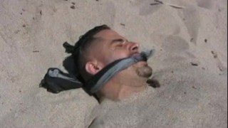 Marcus Buried At The Beach And Tickled