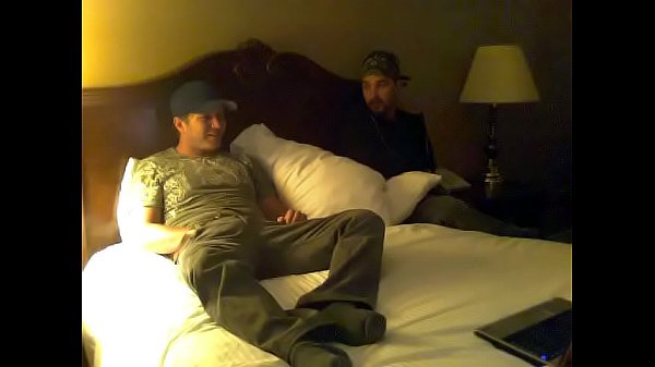 spycam catches straight guys first time jerking off with another guy