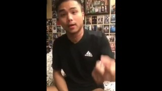 Taiwanese cute boy showing cock, young Asian gay first time