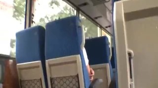 Wank in the Bus, young Asian gay tube