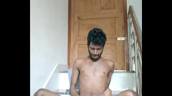 Young Indian Tamil boy showing ass and masturbates during quarantine
