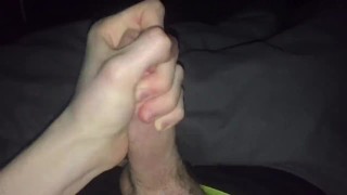 Young teen showing off in bed