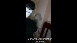 korean kpop slave bound and tapegagged cum control edging