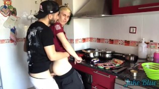 My boyfriend fucks me in the kitchen, amiture gay porn