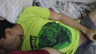 My STEPDAD woke me up with his dick and filled my face with his cum, homemade gay movies