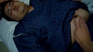 Sleeping japanese chubby navel play 5