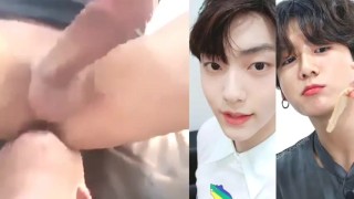 soobin and jungkook (bts, txt), young Asian gay creampie