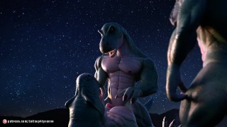 T-Rex Sex, real Bareback gay