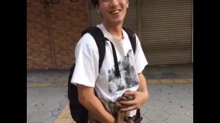 直男学生街おしっこ