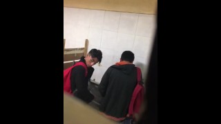 Blowjob in School Bathroom