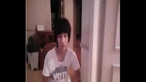 Korean Boy jacking and stripping to a playmate, Asian gay pirn