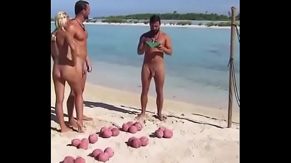 hot man on the beach