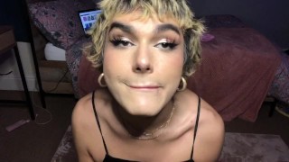 College T-Girl Seduces Professor (POV)