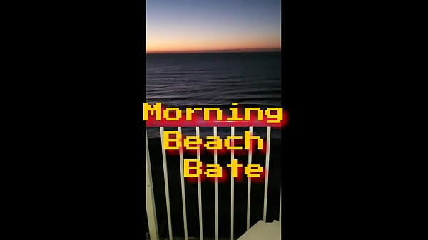 Nice Morning To Open The Door And Jerk Off At The Beach