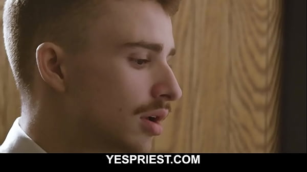 Church priest gloryhole blowjob and closeup gay anal sex-YESPRIEST.COM
