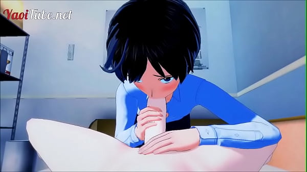 Evangelion Yaoi Hentai 3D – Shinji x Kaworu. Handjob, blowjob and bareback and cums in his mouth and ass