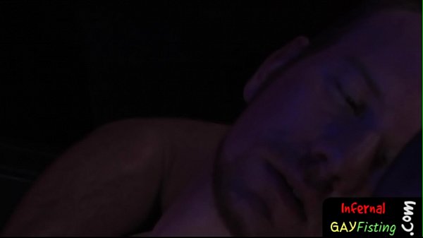 Gay bear gets his tight ass fisted by jock