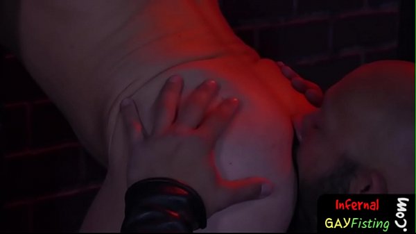 Rimmed slave fisted during threesome