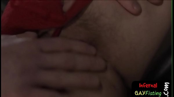 Sexy stud gets an assfull of fist