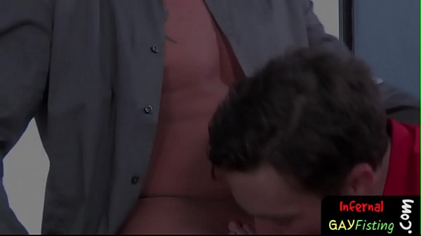 Stud ass fisted by naughty clothed jock