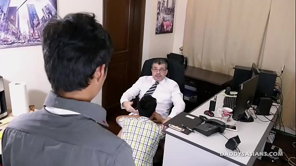 step Dad and son office fuck