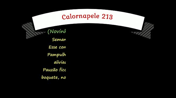 Calornapele 213 – Novinho do shopping – #1/3