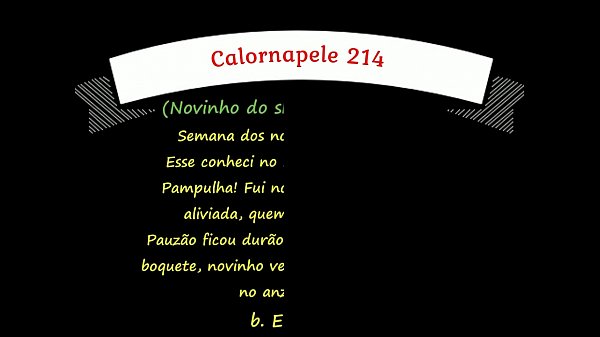 Calornapele 214 – Novinho do shopping – #2/3